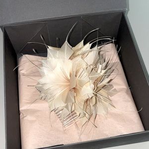 BHLDN Natural Feather Hair Comb - NEW